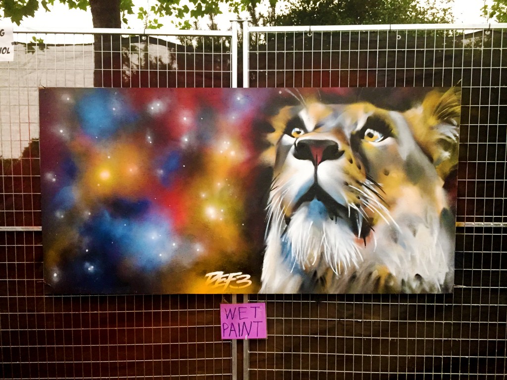 Space lion painting copy