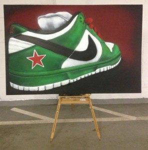 Nike Dunk Commission - Spraypaint on Canvas