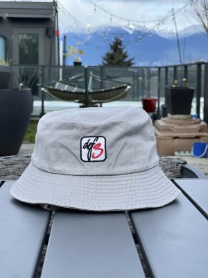Def3 Embroidered Logo Bucket Hat - Adult Size - Olive / Beige / Grey / B&W Tie Dye - Image 5